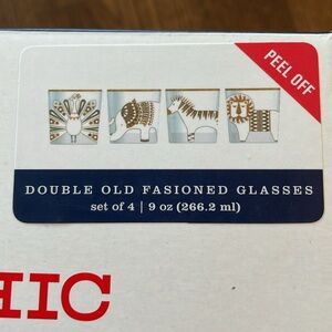 NIB set of four Old Fashioned Glasses